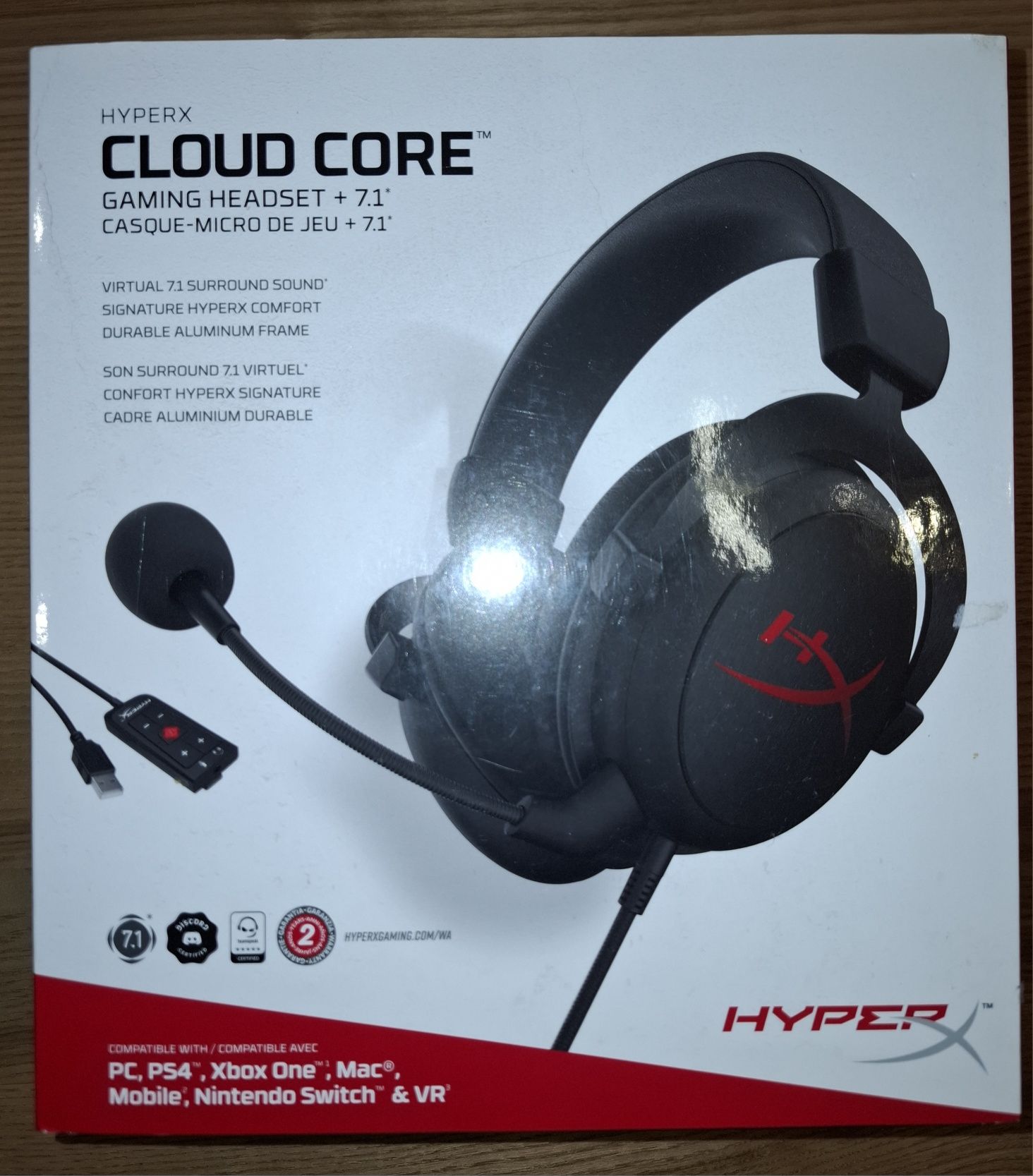 Навушники ігрові HyperX Cloud Core 7.1