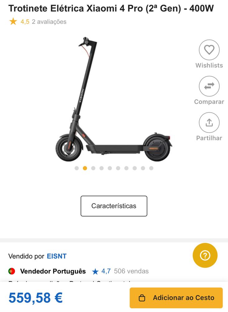 Trotinete Eletrica 4 pro 2.º geração