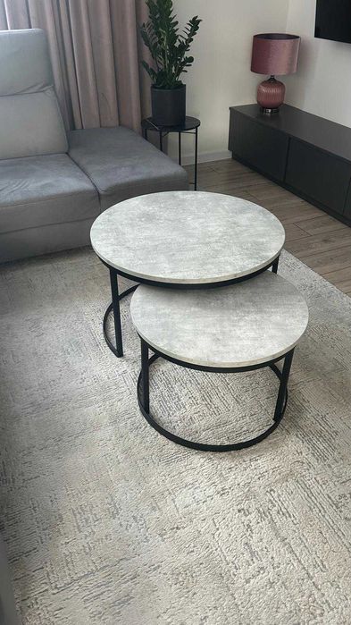 Nowoczesne szare stoliki kawowe