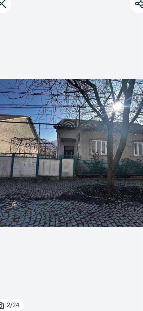 Будинок 120м2+70м2 підвал на ділянці 15 сотих в центрі м. Тячів