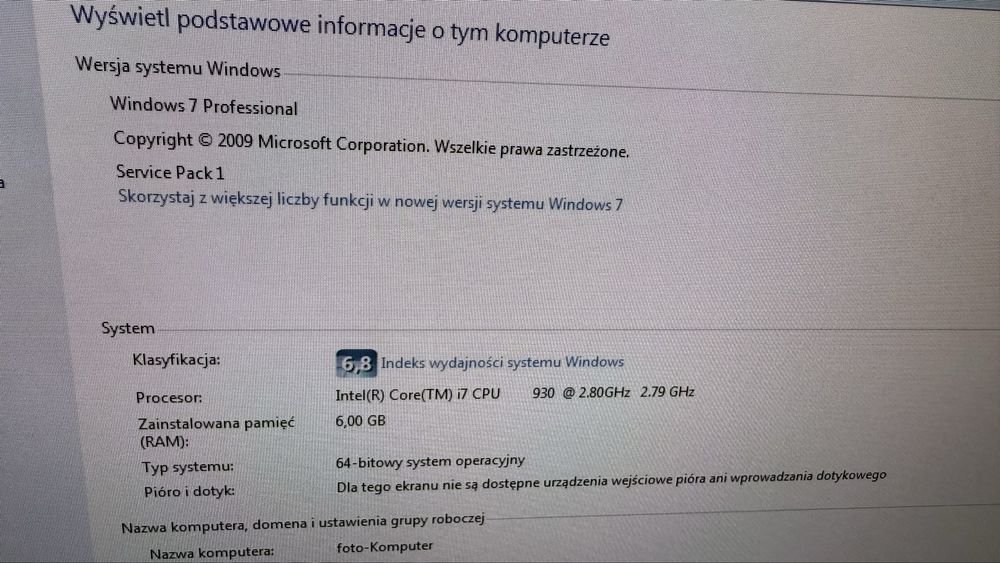 Komputer stacjonarny z monitorem iiyama 27 cali