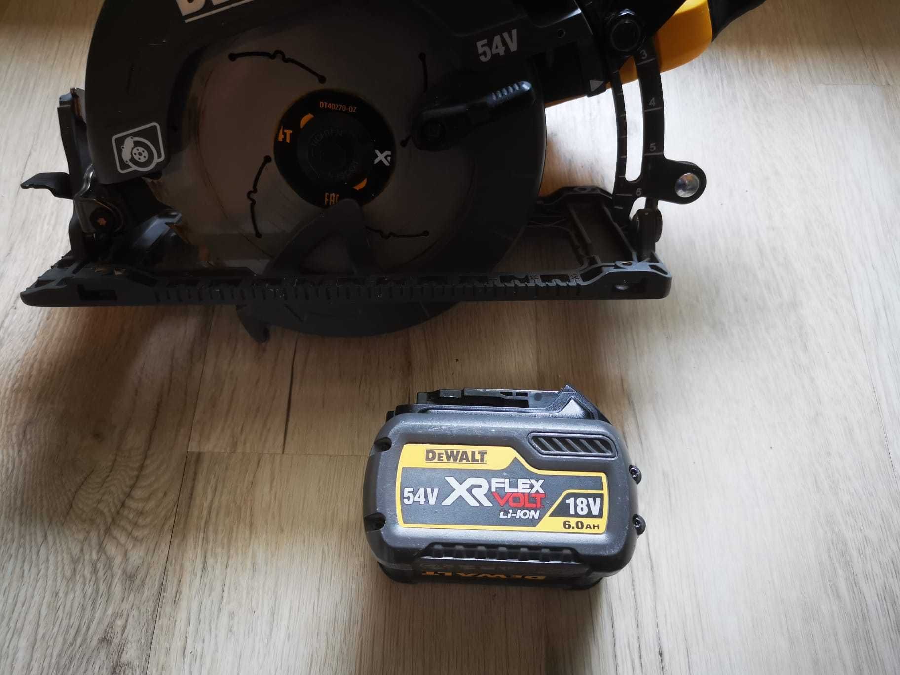 Dewalt DCS577N 190 mm XR 54V pilarka wraz z akumualtorem 18 V 6Ah