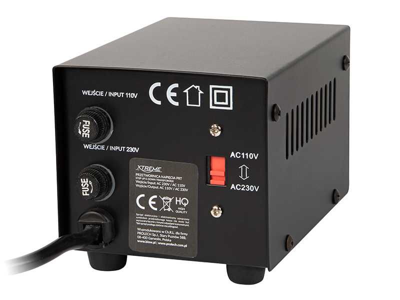 Transformator - przetwornica 230V ->110V 100W  do sprzętu z USA