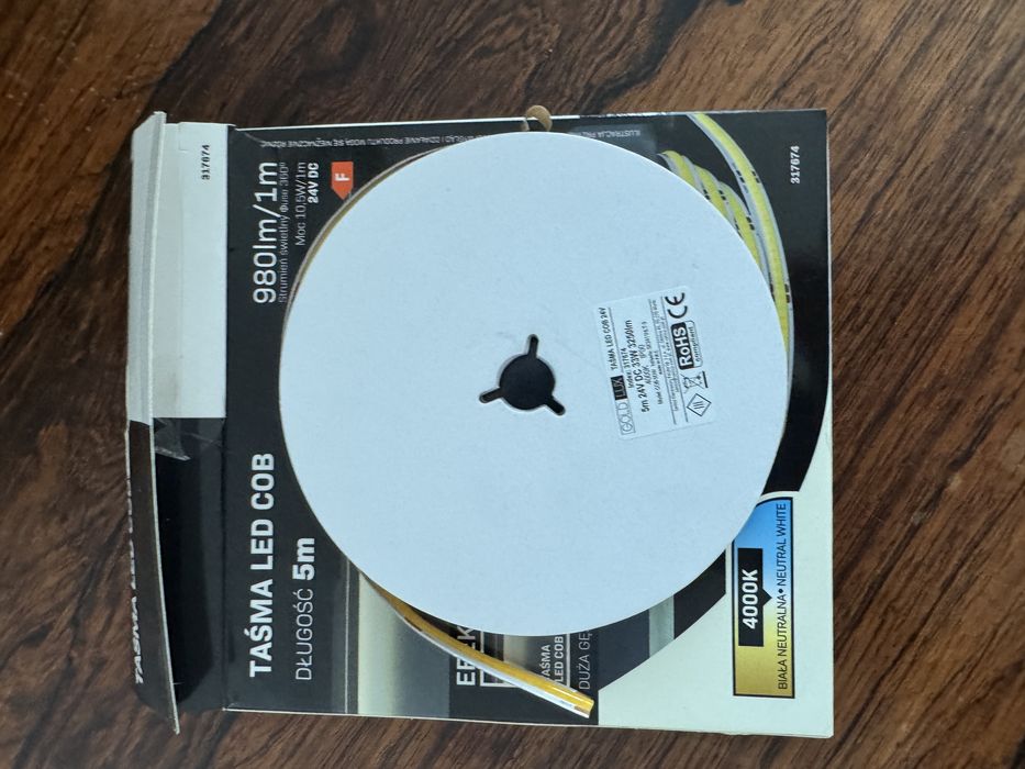 Taśma led, COB jasne światło