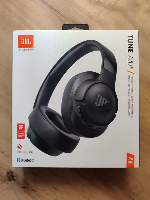 Навушники Гарнітура JBL TUNE 720BT Black (JBLT720BTBLK)