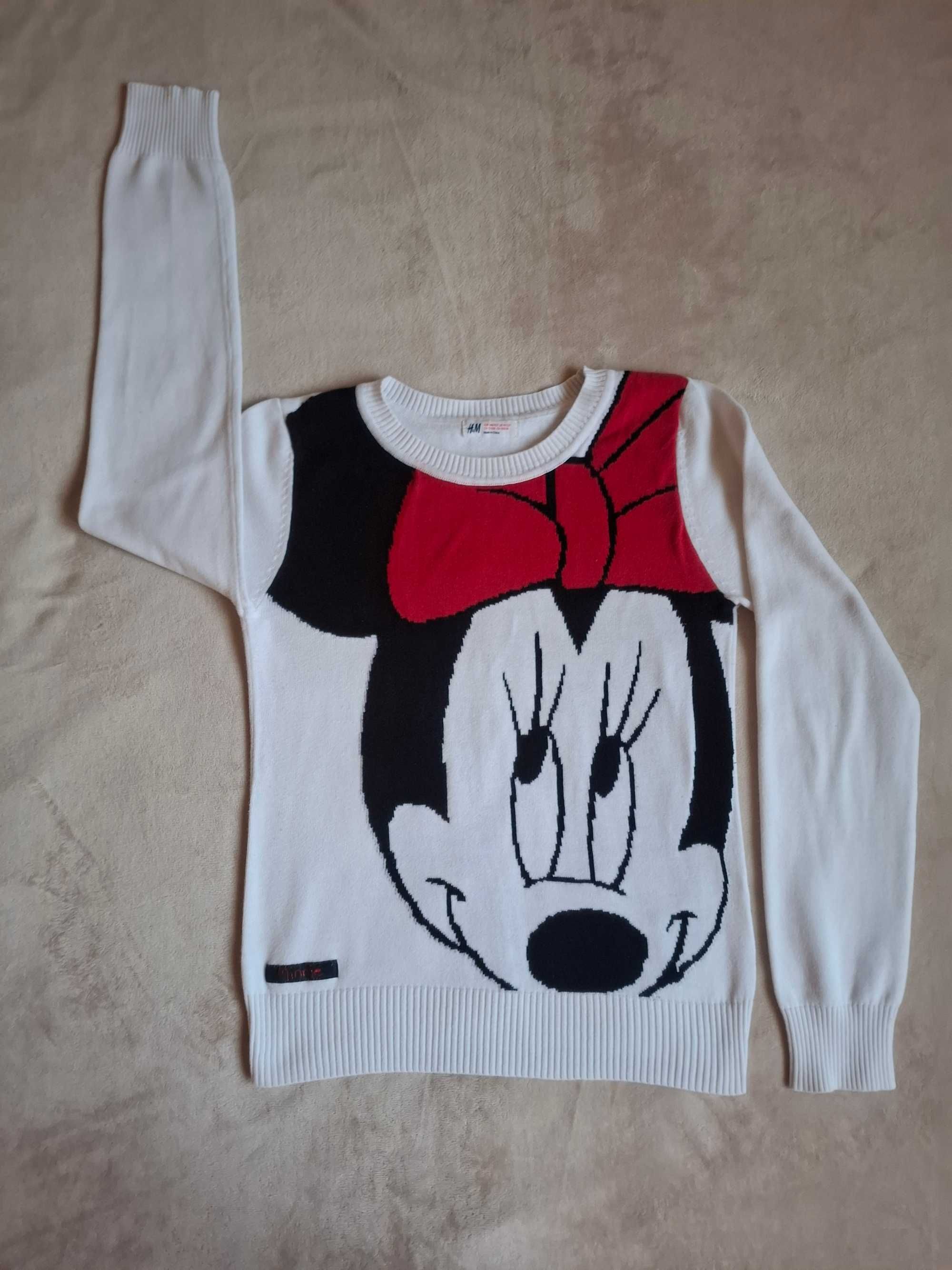 Sweterek z myszką Minnie H&M roz. 146/152