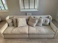 Agata Meble sofa welurowa beżowa
