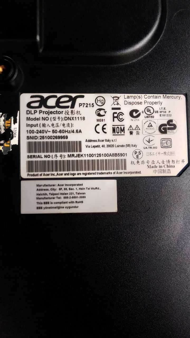 Проектор acer P7215