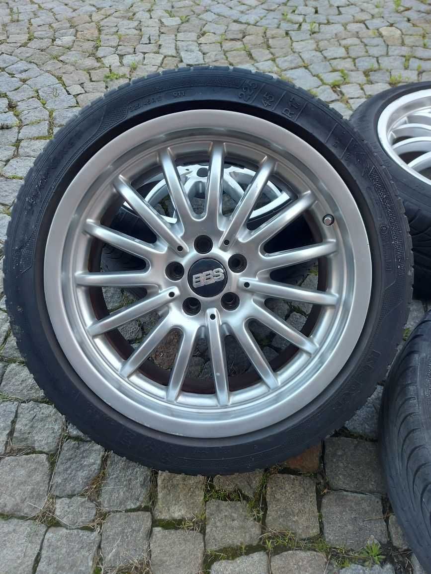 Sprzedam felgi aluminiowe 17" BBS 5x100 z oponami Kleber .
