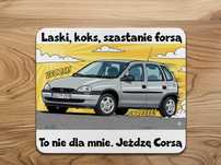 Podkładka pod mysz Corsa prezent dla kierowcy auto gadżet