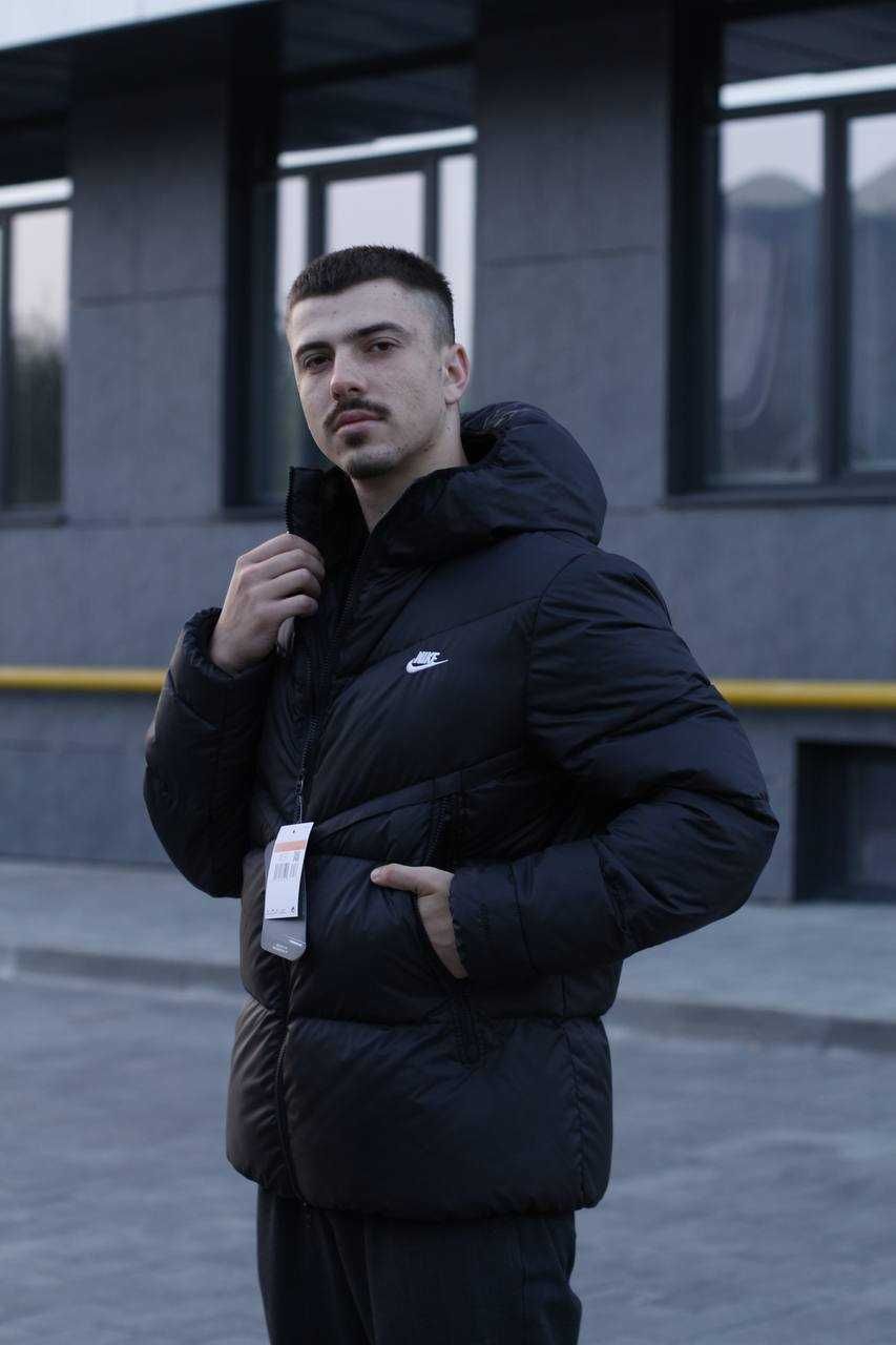 ‼️РОЗПРОДАЖ‼️Теплий пуховик Найк. Чоловіча куртка Nike Storm-Fit.