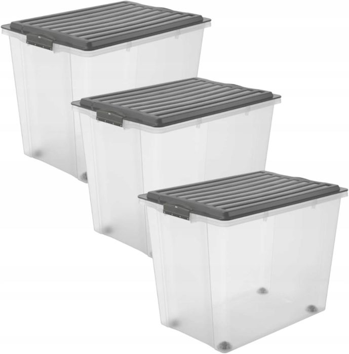7722 Rotho Compact 3x70l Zestaw Pojemników outlet