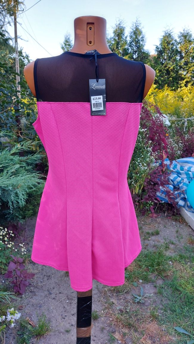 sukienka damska NOWA różowo czarna rozmiar M firma LIMITED