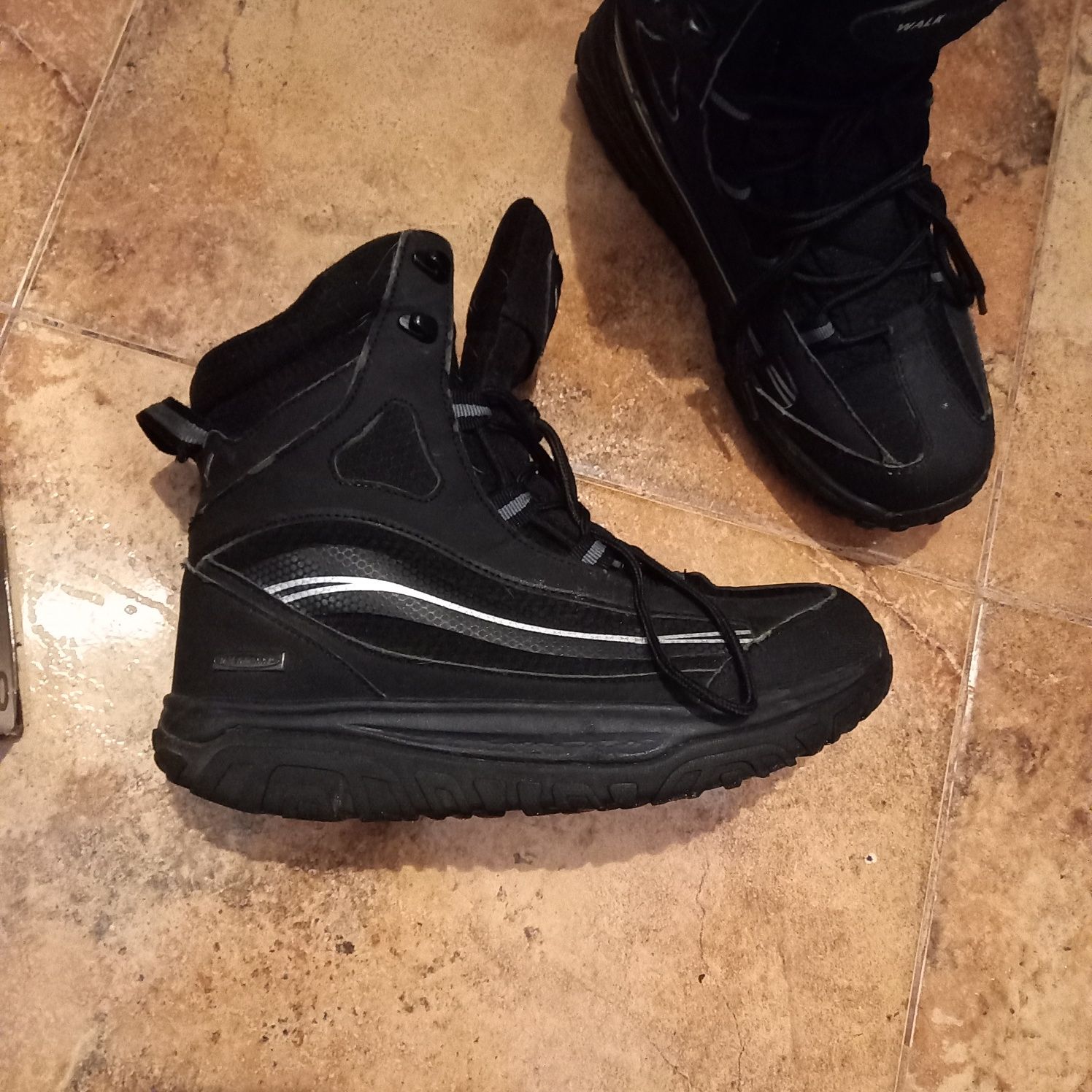 Walkwaxx зимние ботинки черные outdoor boots 2.0 с круглой подошвой