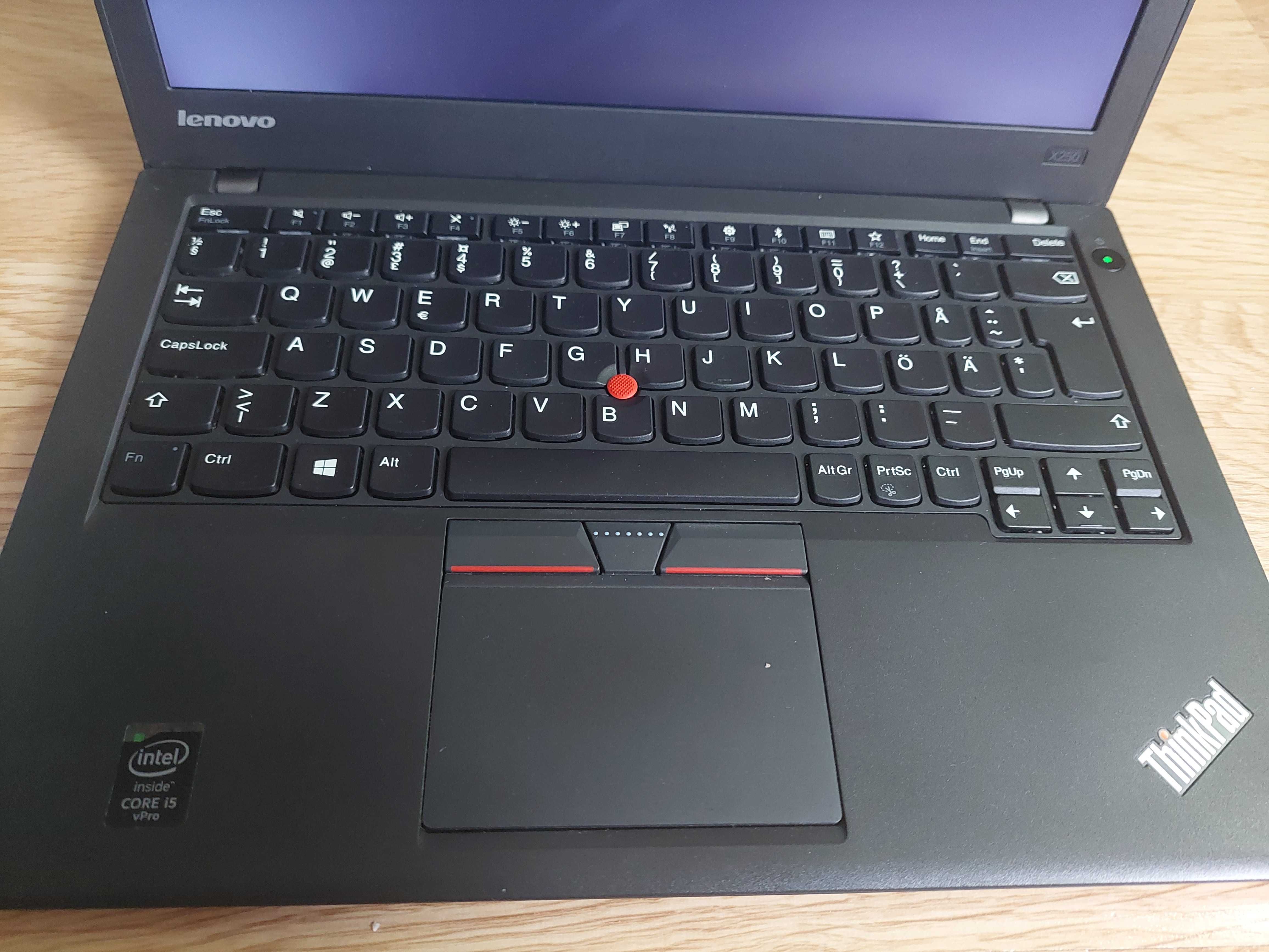 Laptop Lenovo Thinkpad X250 8/256 SSD 12.5 cala Intel i5