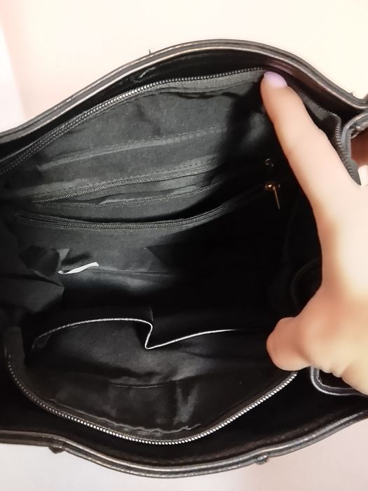 Сумка YSL шкіряна жіноча чорна