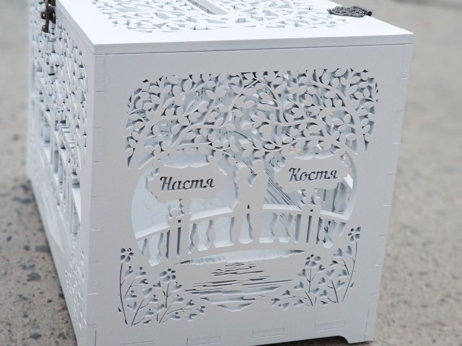 Свадебная коробка (шкатулка) для денег и конвертов