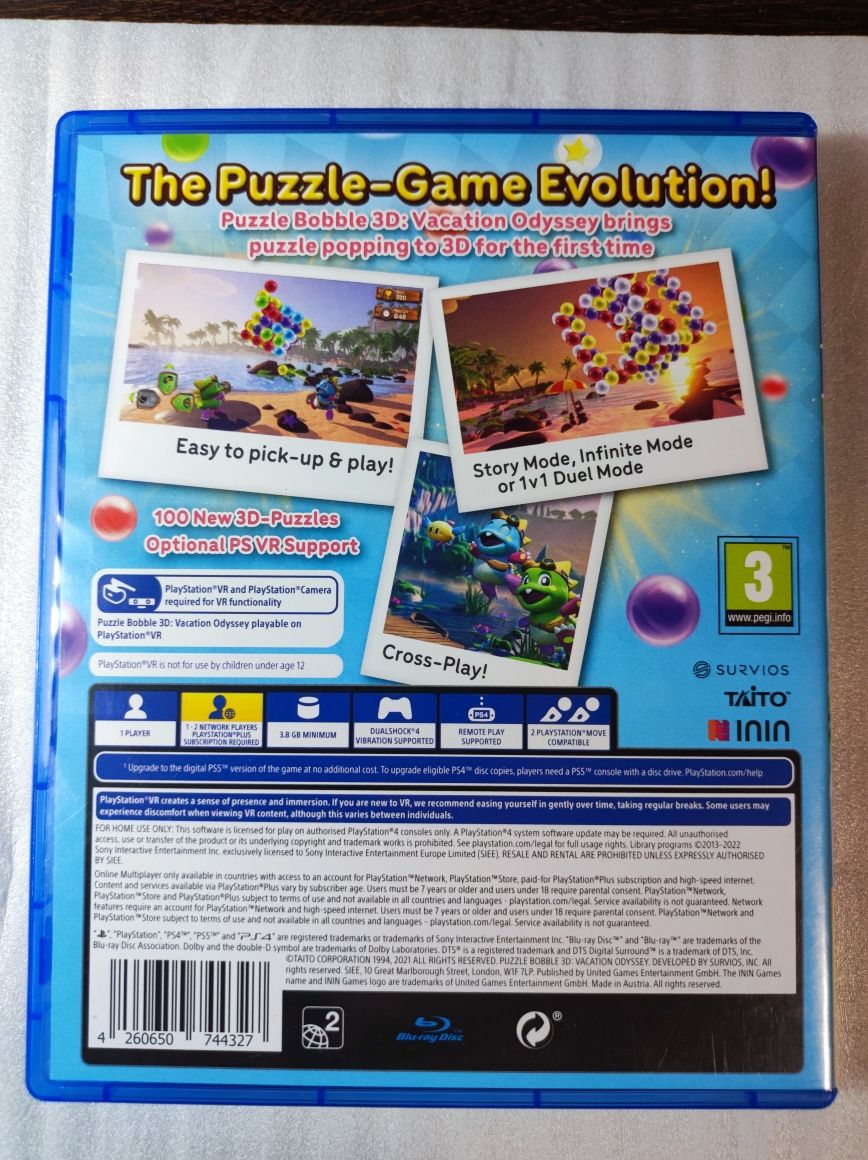 Puzzle Bobble 3D Vacation Odyssey | Gra PS4