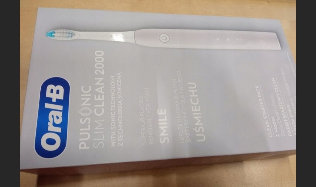 Szczoteczka elektryczna ORAL-B Pulsonic Slim Clean 2000 Szara