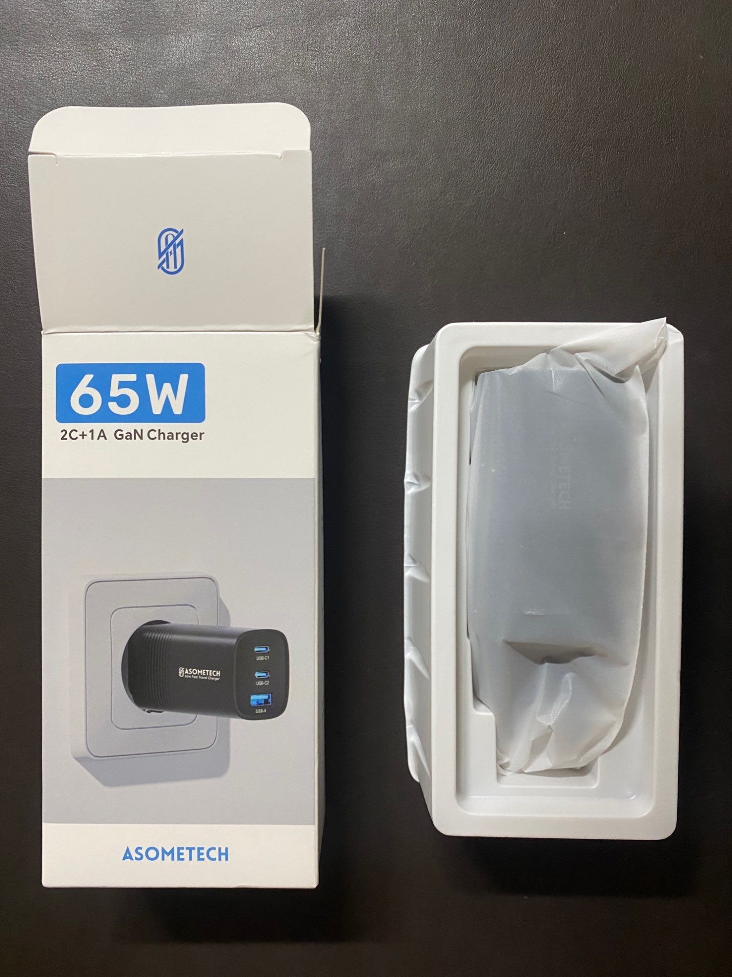 SZYBKA Ładowarka GaN 65W PD USB-C do iPhone 14 Samsung