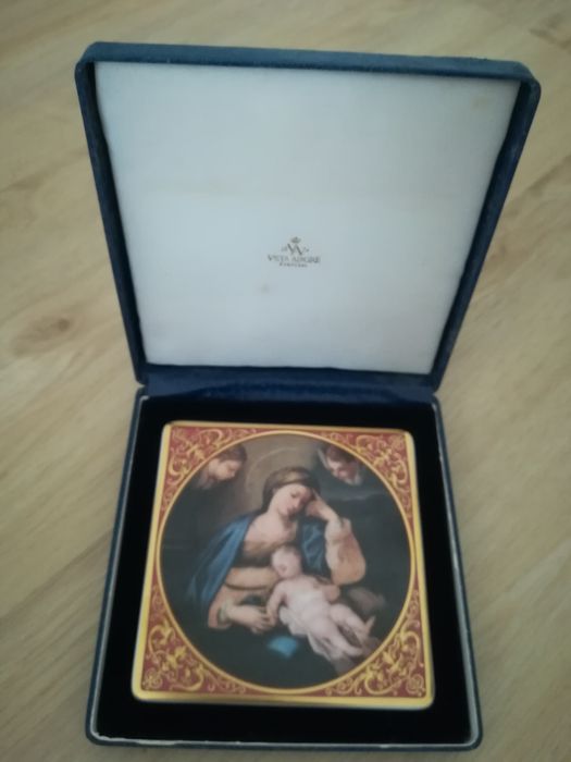 Placa em porcelana Vista Alegre dia da mãe 2001