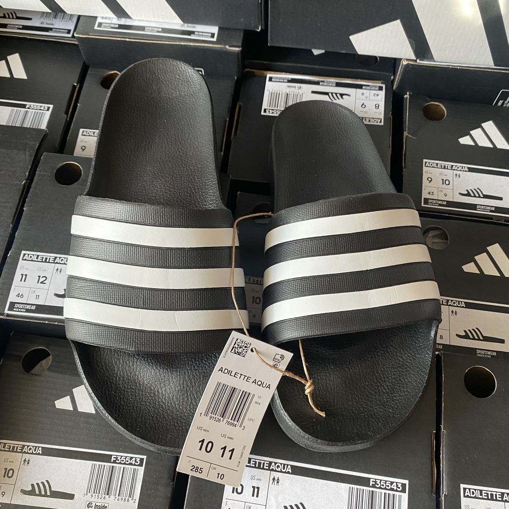 Шльопанці Adidas Оригінал 39-47 Adilette Aqua slides тапки шльопки