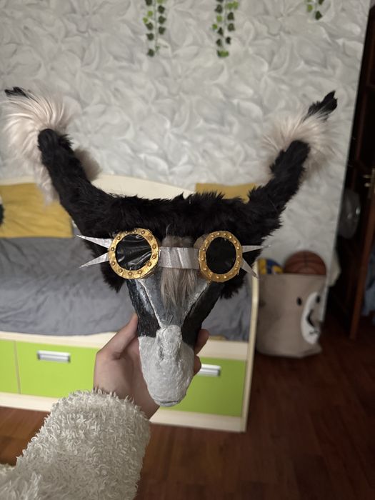 маска раптора/ фуррі, мʼяка