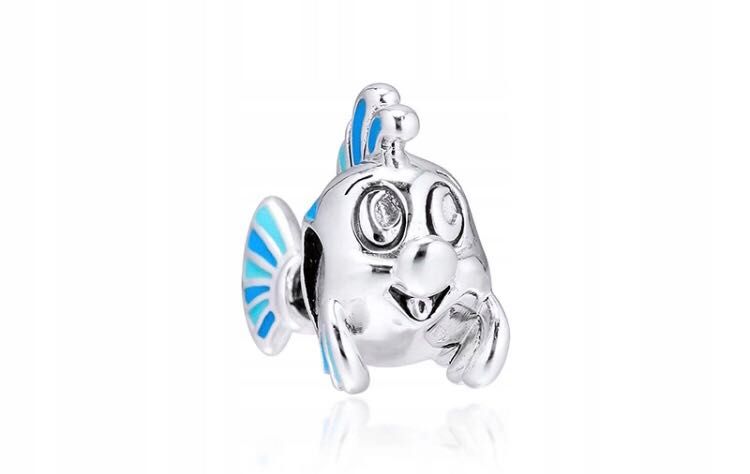 charms do pandora Disney ryba florek mała syrenka srebrny