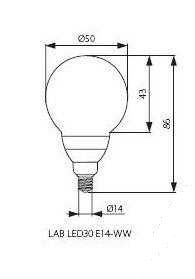 Светодиодная лампа KANLUX LAB LED30 E14 (Польша)