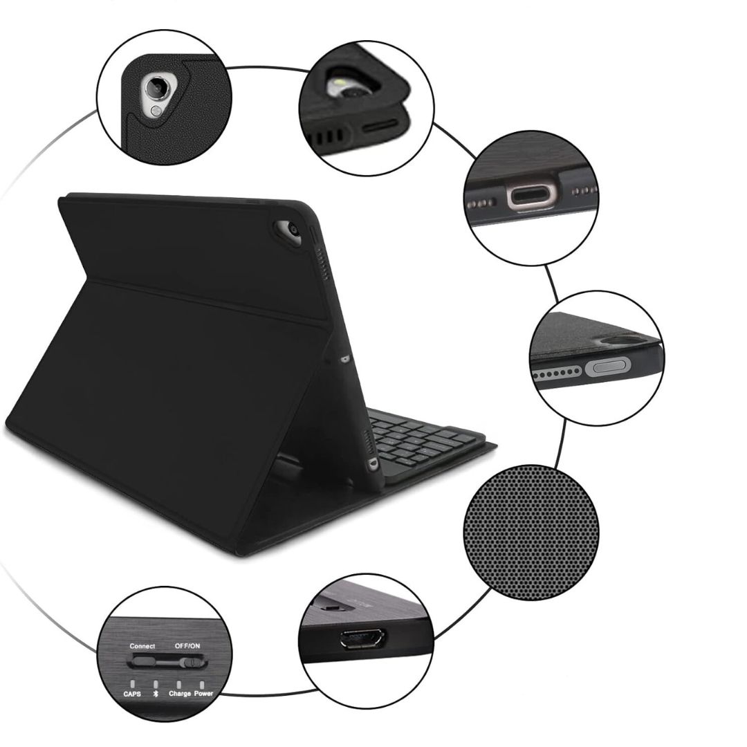 USZKODZONE Etui z klawiaturą Bluetooth JADEMALL iPad 10,2" (9/8./7gen)