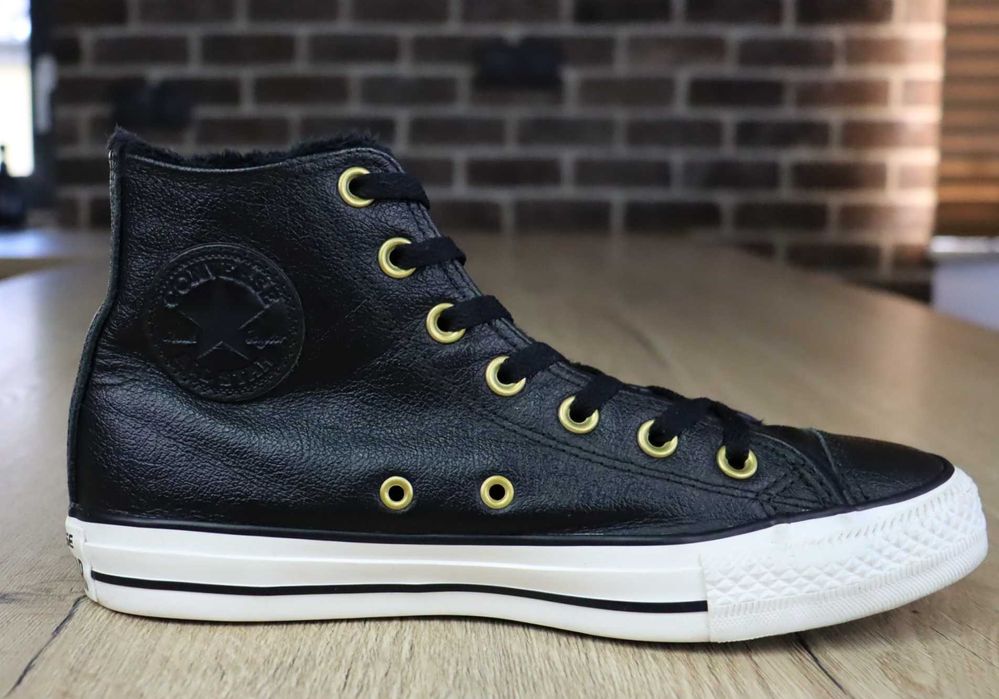 Converse Ctas Hi skórzane ocieplane trampki 39 ( 25 cm)