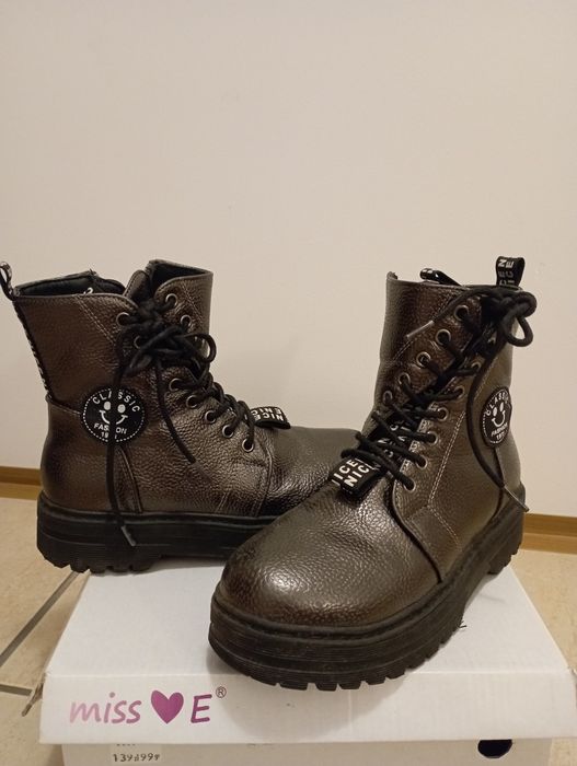 Trzewiki buty zimowe dziewczęce 34