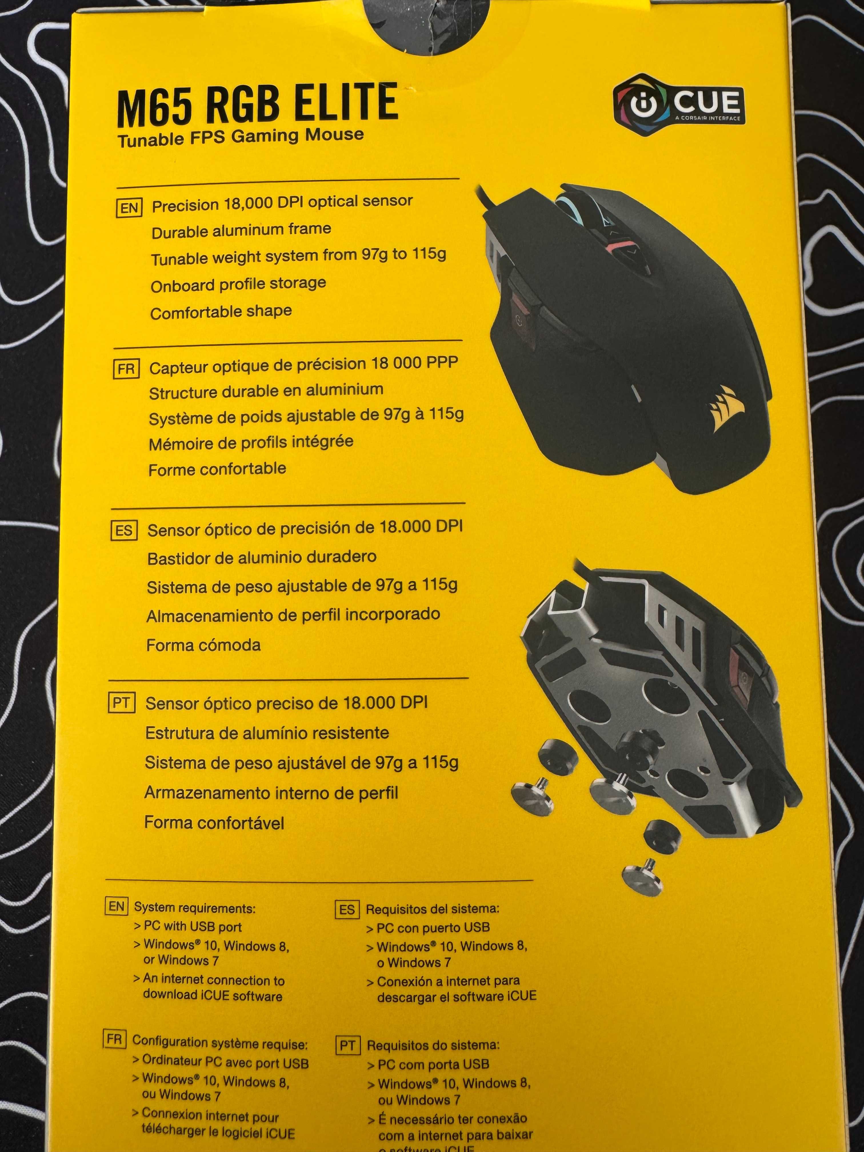 Ігрова миша Corsair M65 Elite Black (CH-9309011-NA)