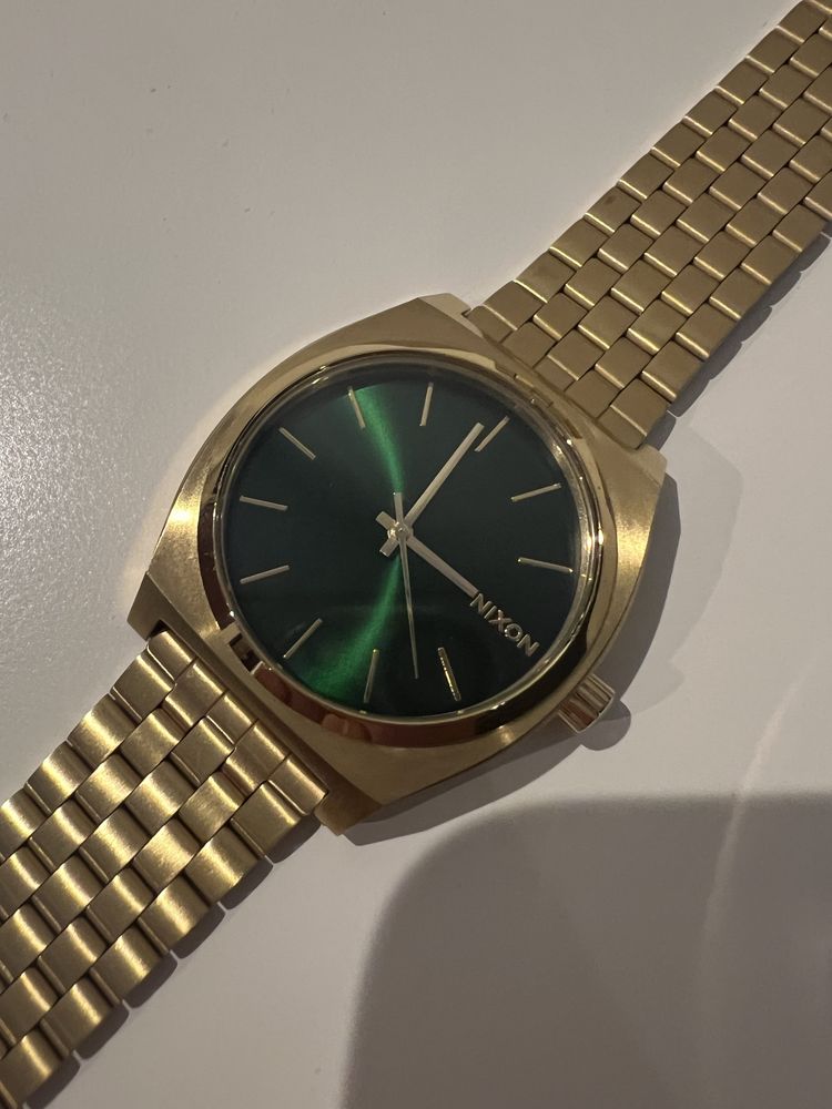 Relogio Nixon TIME TELLER Gold/Green Sunray