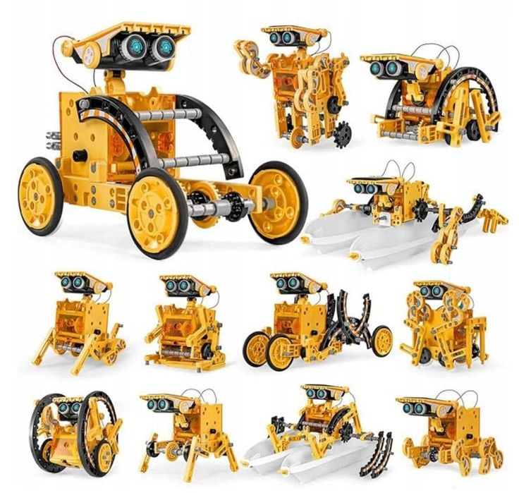 Zestaw Pojazdów Solarnych 12w1 Pomarańczowy ZAU.1232-68