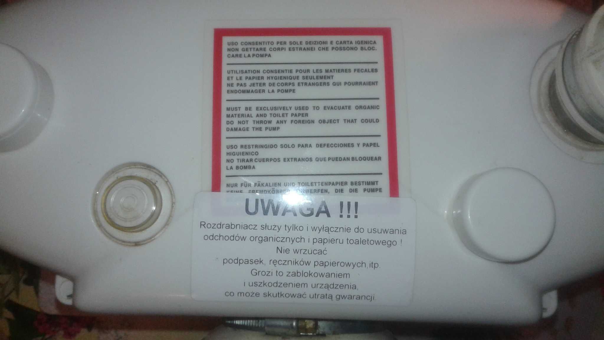 Pompa WC DUO rozdrabniacz