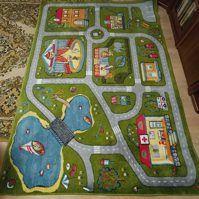 килим коврик 160*230 в дитячу кімнату дорога