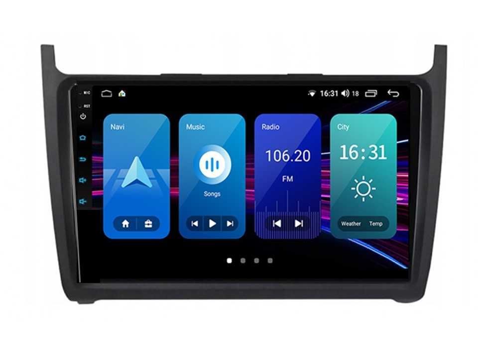 Radio samochodowe Android Volkswagen Polo (9", black) 2008.-2015