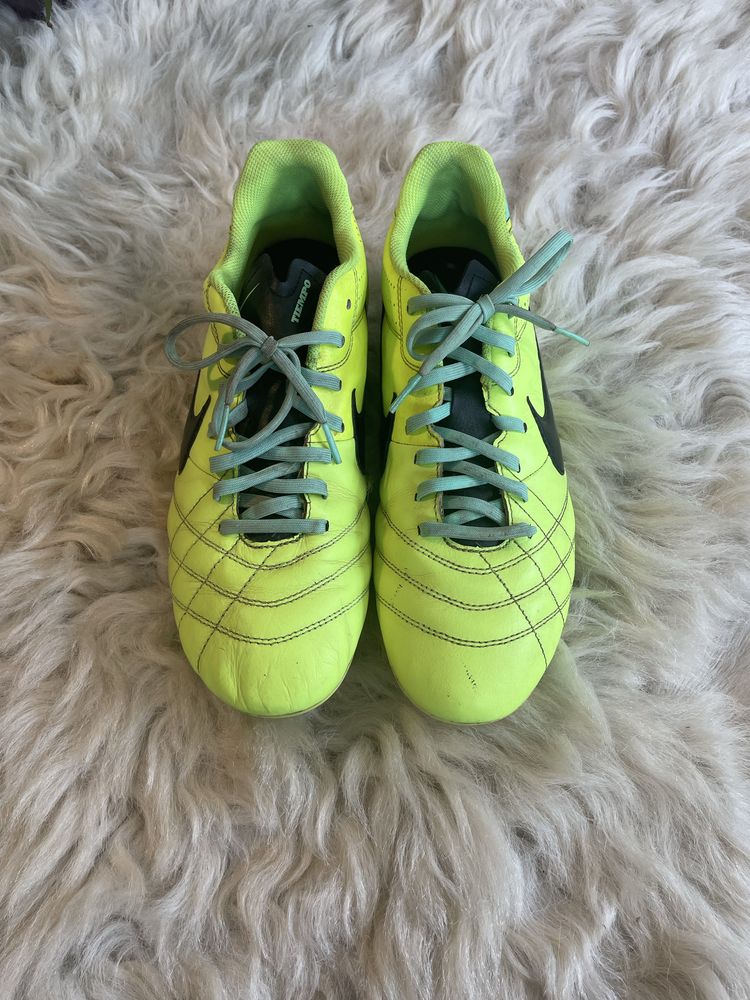Nike Tiempo Korki Piłka Nożna Seledynowe