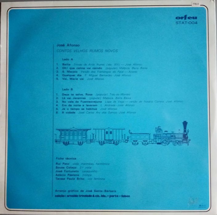 José Afonso	- - - - -		Contos Velhos, Rumos Novos	- - - - -	LP