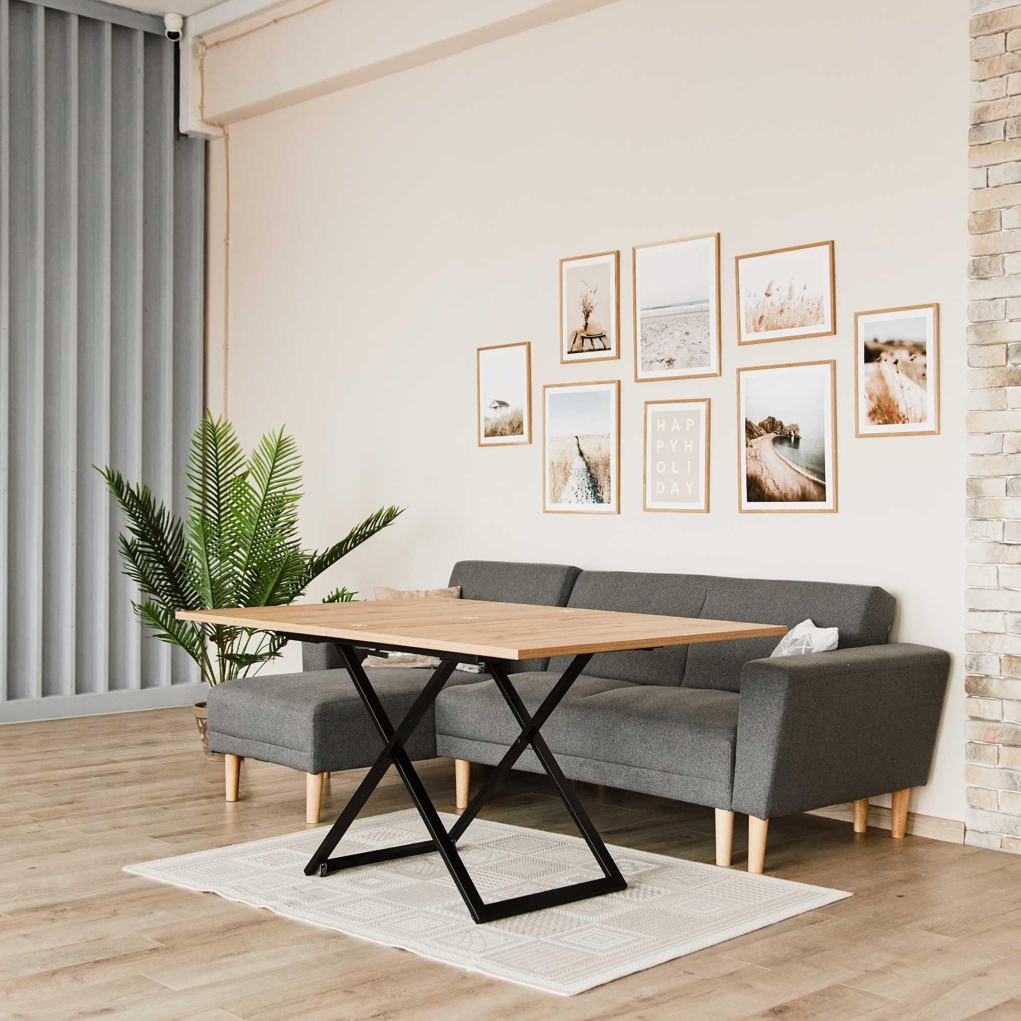 Stolik kawowy nowoczesny Ława rozkładana podnoszona LOFT