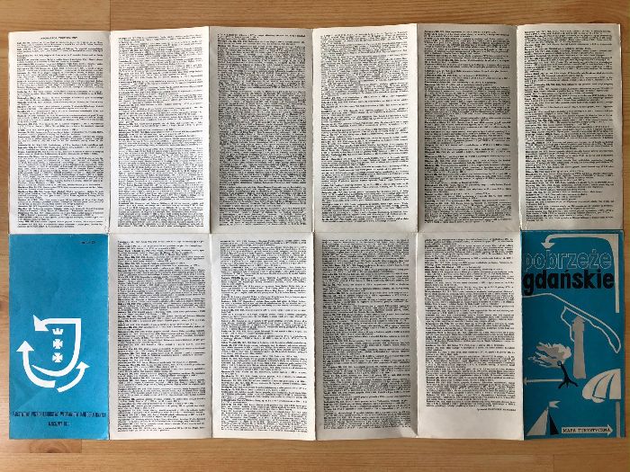 Mapa Pobrzeże Gdańskie, 1977