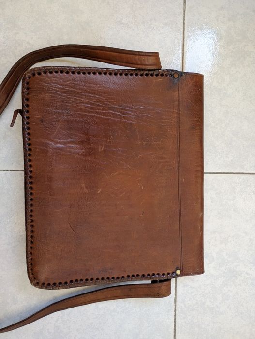 Mala de senhora em pele genuína