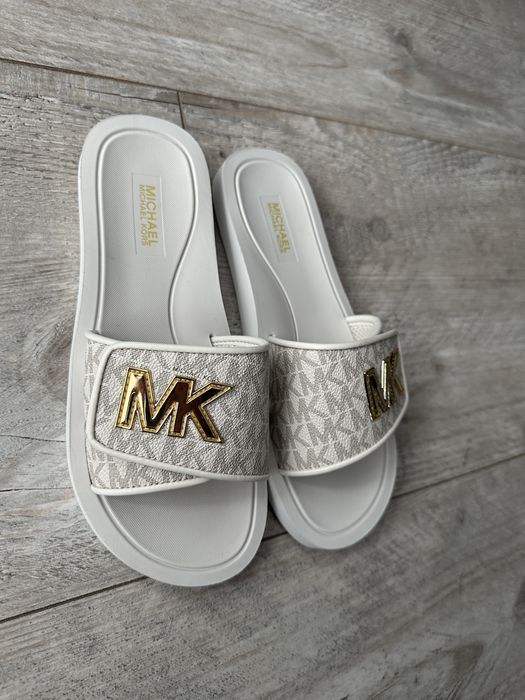 Nowe logowane klapki damskie Michael kors 37 vanillia