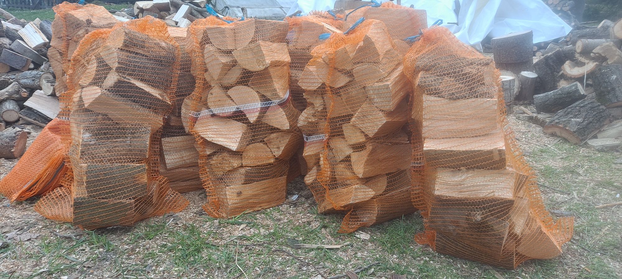 Drewno buk dąb suchy workowany możliwa dostawa