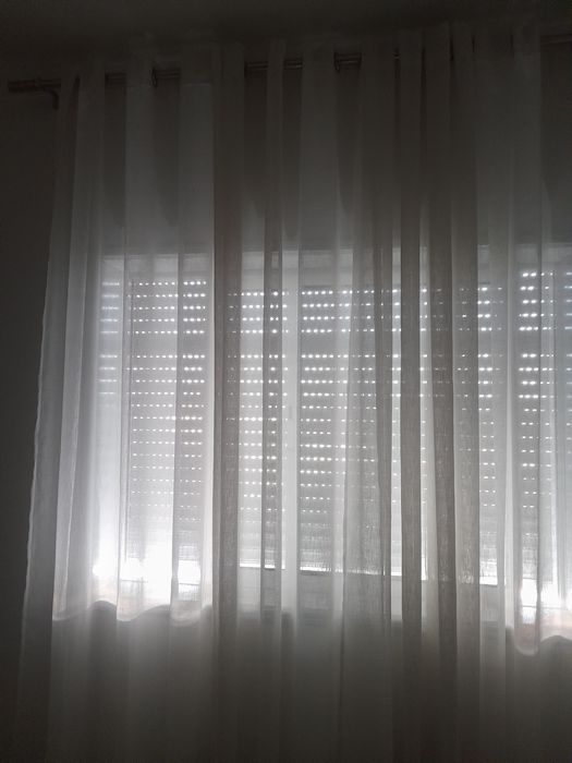 Cortinados e varão  inox