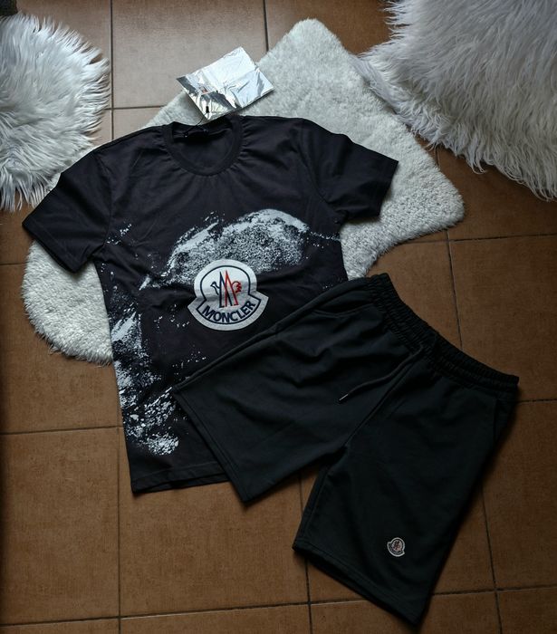 Zestaw męski Koszulka tshirt bawełniany  spodnie krotkie szorty s mon