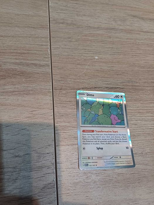 Carta Pokémon Ditto #132/165 - mint / near mint