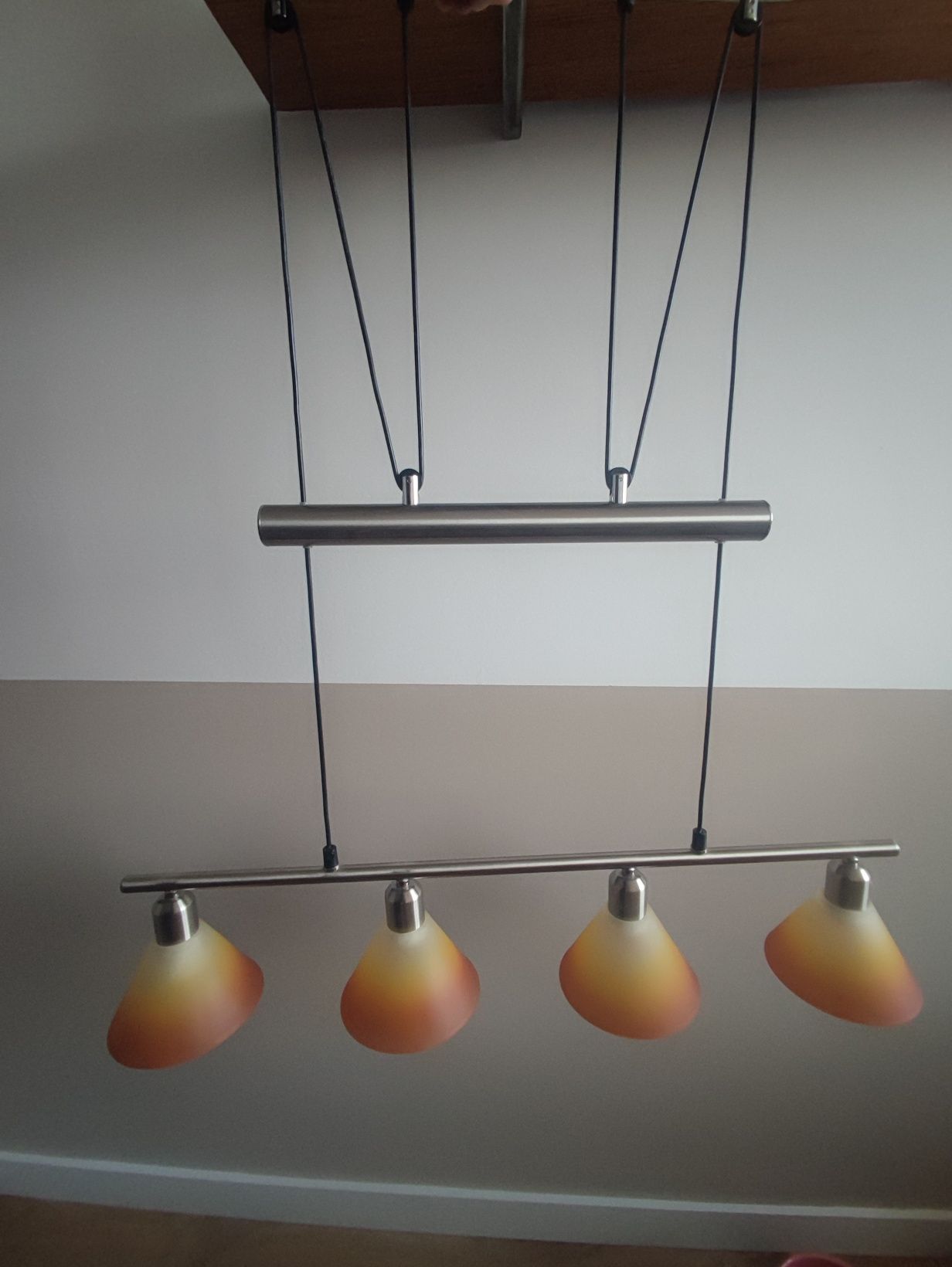 Lampa sufitowa, regulowana wysokość