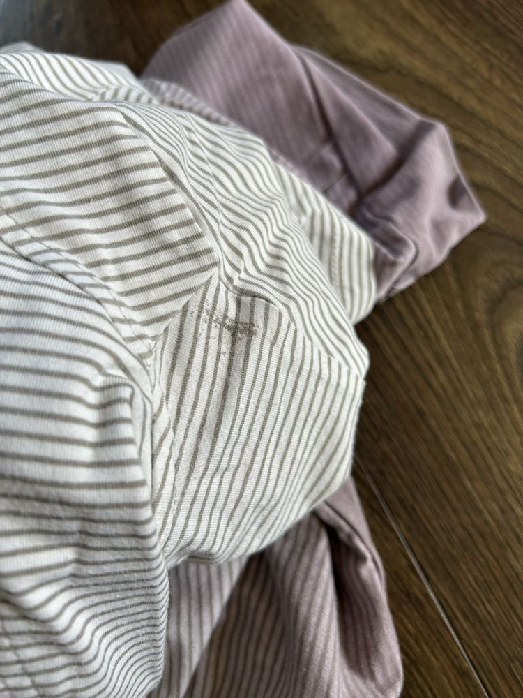 Bluzka z kapturem ombre bluza w paski r. uniwersalny S-M krótki rękaw